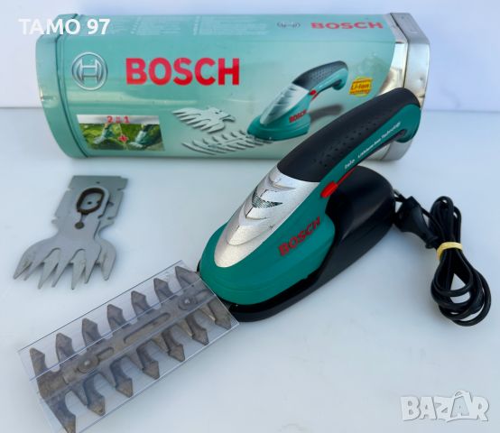 Bosch Isio - Акумулаторна ножица за трева и храсти като нова!, снимка 1 - Градинска техника - 46455034