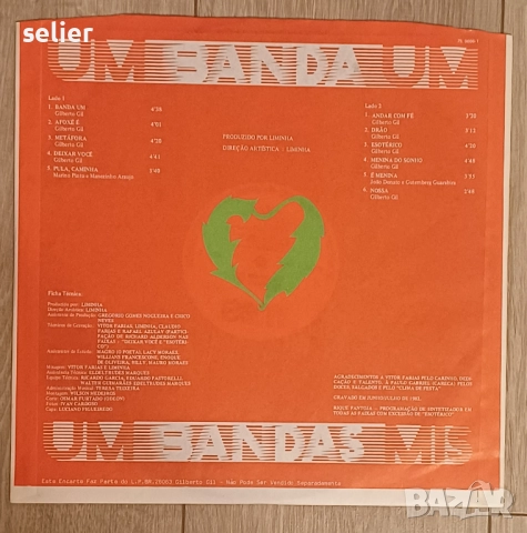 Предлагам ви една рядка плоча ,с песни изпълнявани на португалски език от бившия министър на култура, снимка 4 - Грамофонни плочи - 52284415