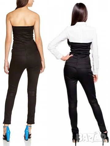 G-Star Raw Pavan Ankle Suit оригинален черен гащеризон XS и L, снимка 2 - Гащеризони - 53245582