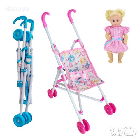 4895 Детска играчка Количка за кукли, 42 см, снимка 1 - Други - 46244053