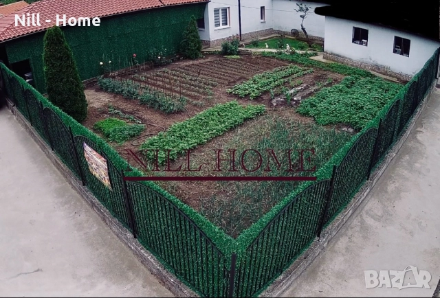 Поцинкована мрежа с декорация ( ИЗКУСТВЕНА ТРЕВА ) 4 мм. Тел / 40 мм. Око, снимка 7 - Огради и мрежи - 52303156