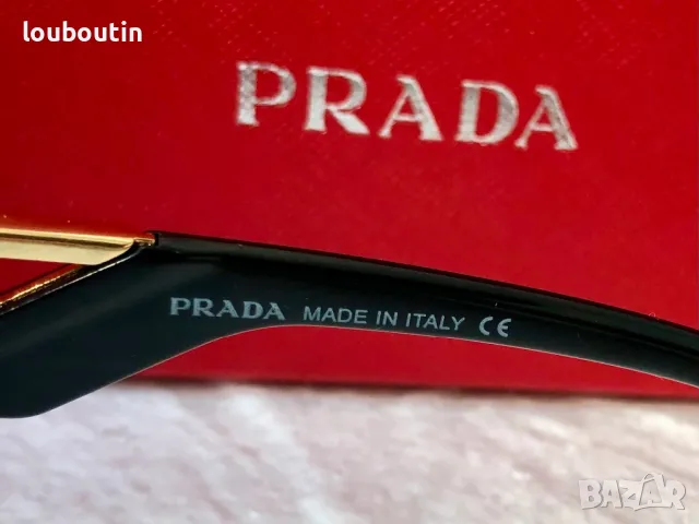 Prada дамски слънчеви очила котка 3 цвята черни бели, снимка 15 - Слънчеви и диоптрични очила - 46958646