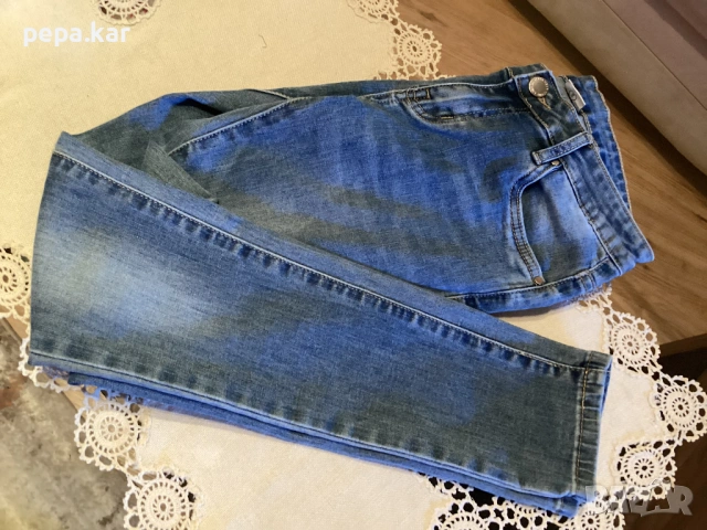 Дънки маркови еластични S-M размер сини и черни,2 чифта, снимка 9 - Дънки - 53578585