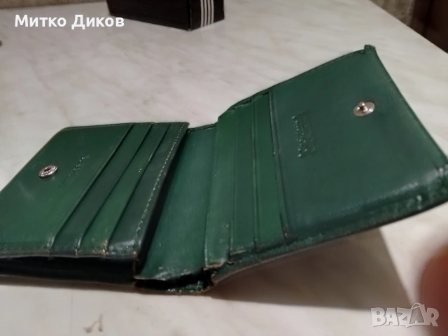 Gino Valentini марково портфейлче естеств.кожа малко 100х 100 мм, снимка 9 - Портфейли, портмонета - 53801292