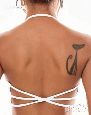 Топ - 3 броя и спортен сутиен - 1 бр.  в черно/синьо, 1 и 2 по €15/бр, 3 - € 6, снимка 8 - Корсети, бюстиета, топове - 48144858