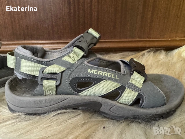 Дамски/ детски сандали Merrell River Bank Sport olive 36 номер, снимка 7 - Сандали - 51061032