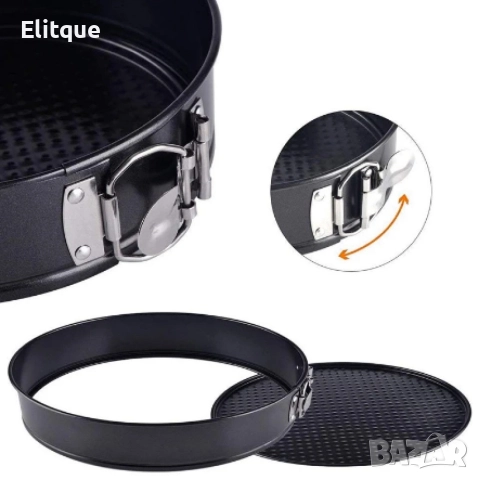 Комплект от 6бр метални форми за торта, снимка 5 - Форми - 52774916