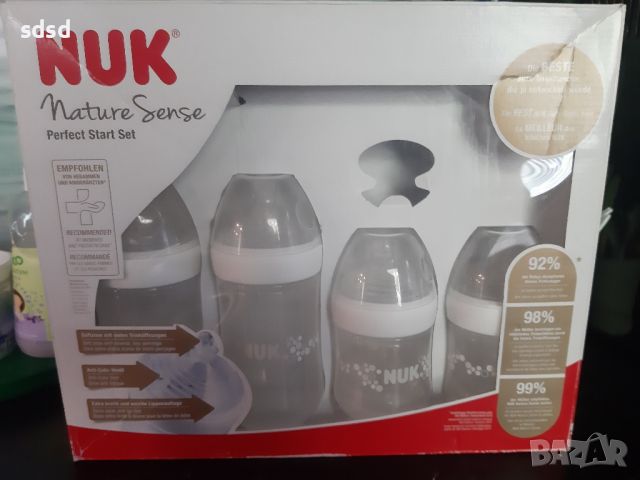 Бебешки шишета Nuk sense , снимка 1 - Прибори, съдове, шишета и биберони - 46389677