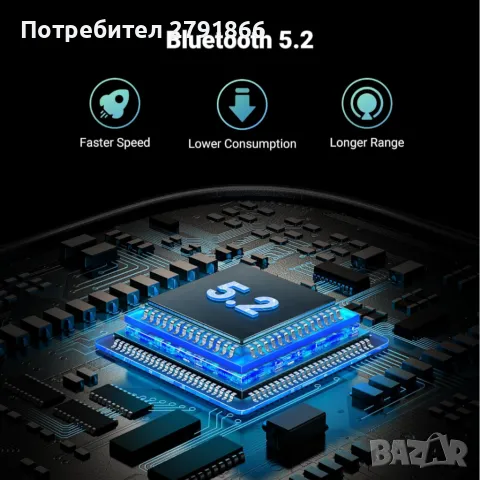 UGREEN Bluetooth 5.2 предавател-приемник 2-в-1 безжичен 3.5 мм Aux 28 часа живот на батерията, снимка 9 - Bluetooth слушалки - 50282184