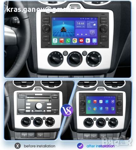 Android 12 Автомобилно радио за Ford, 4G LTE Дисплей, снимка 2 - Аксесоари и консумативи - 46464105