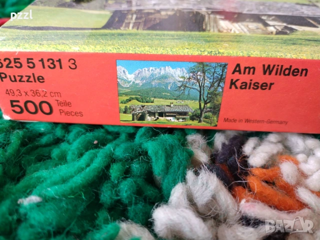 Пъзел "Am Wilden Kaiser” Ravensburger 1974г. 500 части , снимка 4 - Пъзели - 53875528
