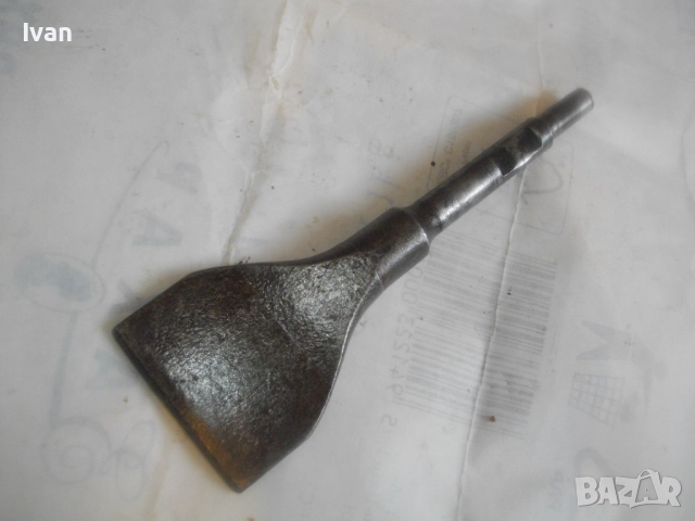 Старо качество масивно немско длето шпакла 137мм за стъргане стържене дърво/бетон за машина скрепер, снимка 2 - Други инструменти - 51555160