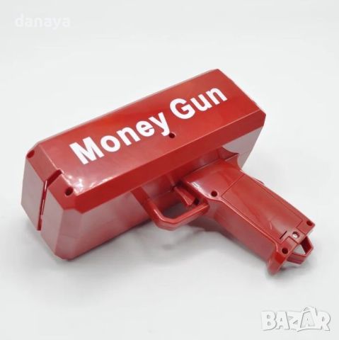 4874 Парти пистолет за изстрелване на пари Money gun с 100 броя банкнот, снимка 6 - Други игри - 46101008