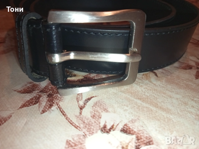 LUIGI LAMBERTO Нов Стилен Мъжки Колан Изцяло от Естествена Кожа 130см., снимка 6 - Колани - 52675787
