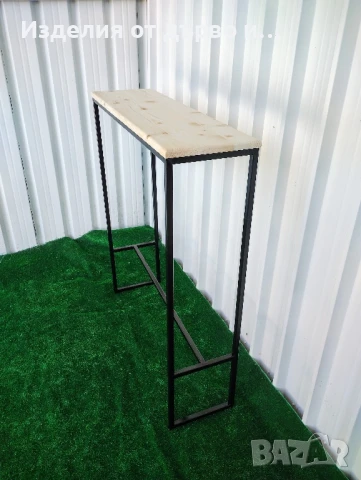 бар маса от дърво и метал , снимка 4 - Маси - 51148163