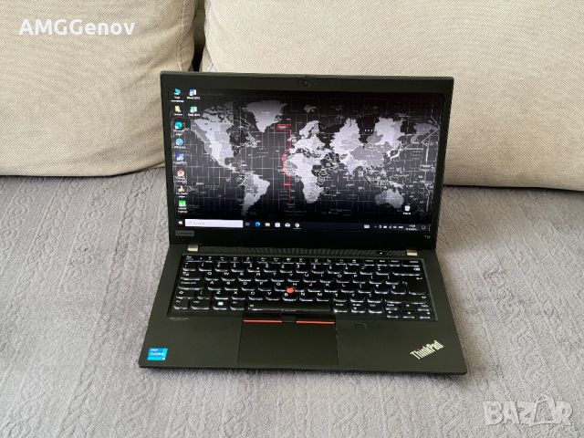 14'FHD IPS/i5-1135G7/Thinkpad T14 Gen 2/12GB DDR4/256GB SSD/Гаранция, снимка 2 - Лаптопи за работа - 46319960