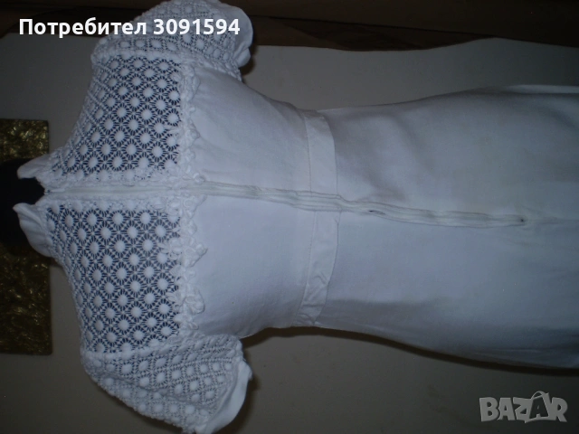 Ретро лятна бяла рокля, снимка 4 - Рокли - 53599946