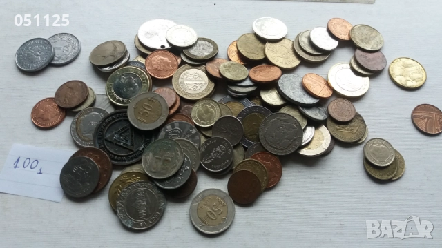 лот от 100 броя чуждестранни монети , снимка 9 - Нумизматика и бонистика - 52922700