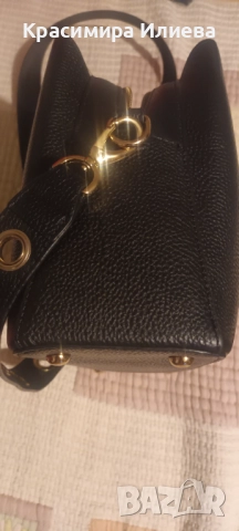 Черна малка чанта от естествена кожа на Ciel, снимка 3 - Чанти - 52748730