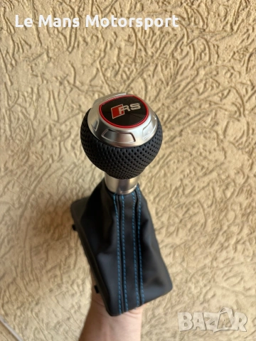 Audi RS скоростен лост топка с маншон A3 A4 A5 A6 A7 S6 S7 S4 S3 S5, снимка 6 - Части - 49498213