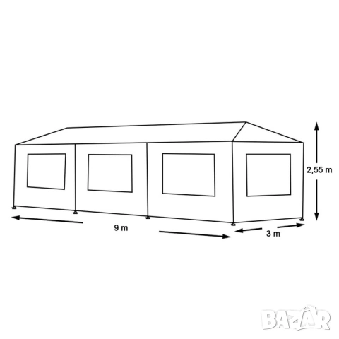 Парти шатра -  три размера / Шатра за събития, снимка 12 - Градински мебели, декорация  - 53276227