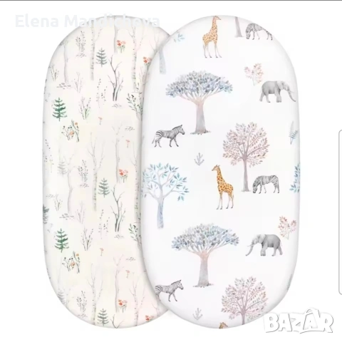 Чаршаф с ластик Чаршаф за легло Чаршаф за бебешка кошара повивалник с ластик памук и микрофибър