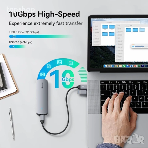Нов Yottamaster M.2 NVMe & SATA SSD Enclosure – 10Gbps Висока Скорост!  ​, снимка 7 - Кабели и адаптери - 54028956