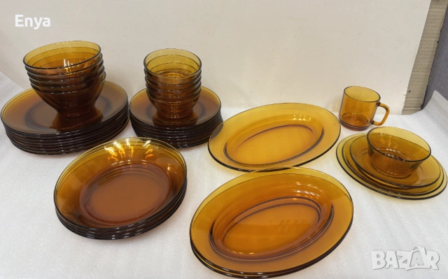 Комплект съдове от ДУРАЛЕКС - Франция - използвани, но здрави !