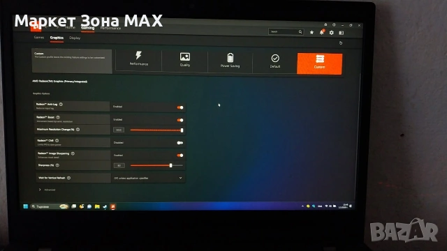Лаптоп 4K Ryzen 5 6 Ядра / 12 Нишки 16GB RAM SSD – Отличен за игри и работа, снимка 4 - Лаптопи за работа - 53664613