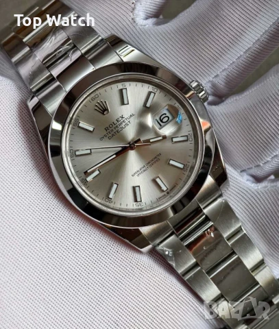 Оригинални части Rolex Datejust Silver 41мм, снимка 7 - Мъжки - 49612320