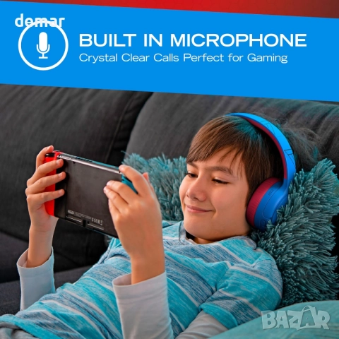 Детски слушалки PowerLocus с активно шумопотискане, 74/85/94dB безопасна ограничена сила на звука, снимка 3 - Bluetooth слушалки - 52129402