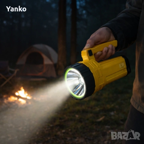 Акумулаторен водоустойчив фенер – прожектор GF-599, снимка 2 - Други инструменти - 53898826