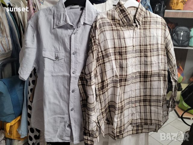ЛЕНЕНИ мъжки ризи Tommy Hilfiger+..- различни размери и модели, снимка 10 - Ризи - 46446523