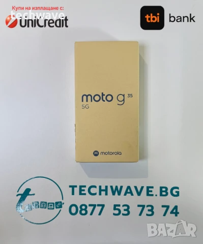 Motorola G35 4+256GB Midnight Black, снимка 1