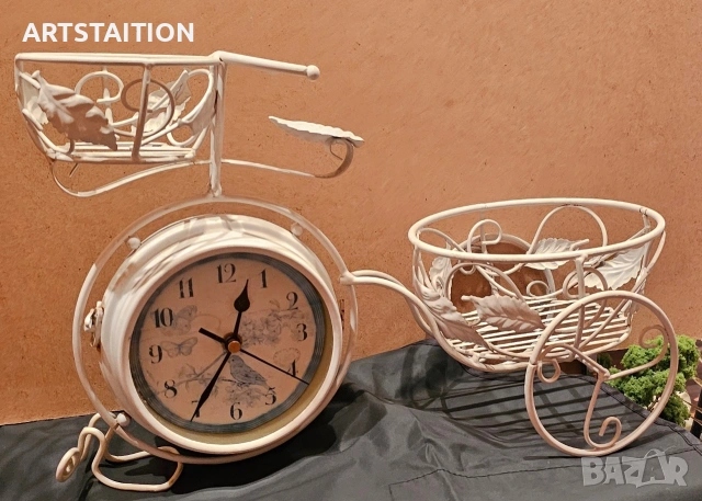 Велосипед със два часовника, втора употреба , снимка 2 - Стенни часовници - 53737985