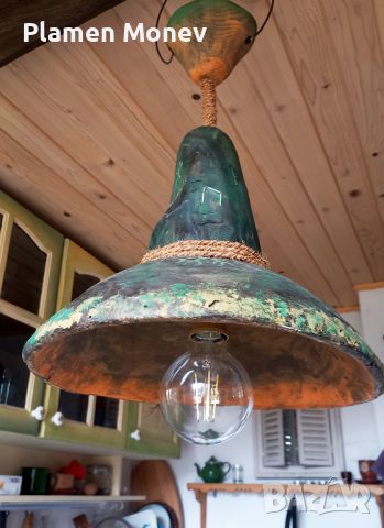 Ръчно изработена винтидж дизайнерска лампа "FANTASY WIZARDS HAT", снимка 10 - Декорация за дома - 45280797