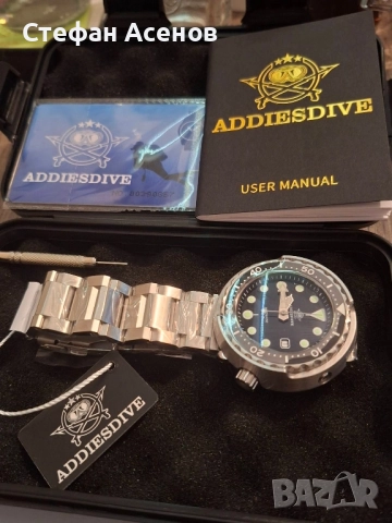 Чисто нов diver механичен часовник Addiesdive