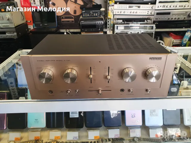 Усилвател SUPERSCOPE by Marantz A-545 В отлично техническо и визуално състояние., снимка 2 - Ресийвъри, усилватели, смесителни пултове - 47591885