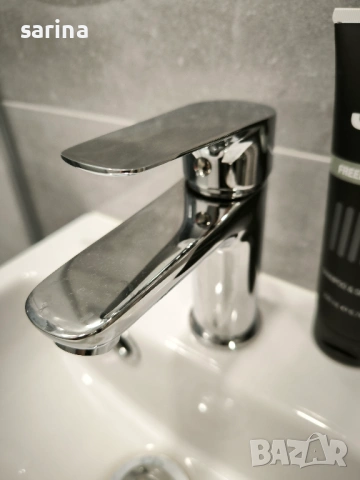 Долен шкаф за баня+смесител+сифон, снимка 5 - Шкафове - 54267501