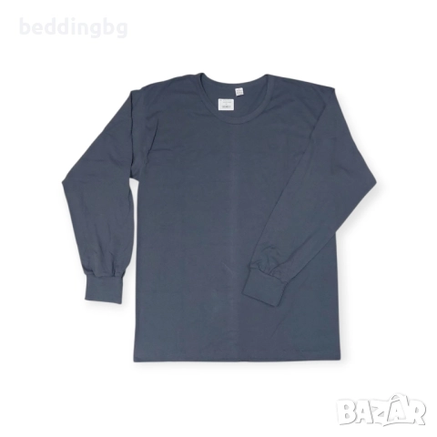 #Мъжка #памучна #блуза с дълъг ръкав (#фанела) - Българско производство