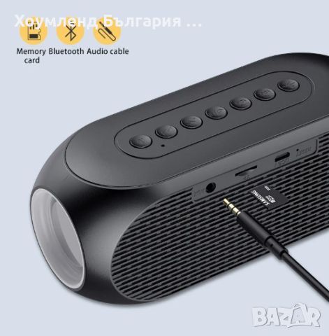 Безжична блутут колонка с радио и часовник, снимка 5 - Bluetooth тонколони - 46055226