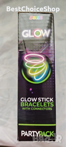 Комплект светещи пръчки 100 светещи пръчки 100 свързващи елементи – Неонови 7 цвята, снимка 5 - Други - 53364565