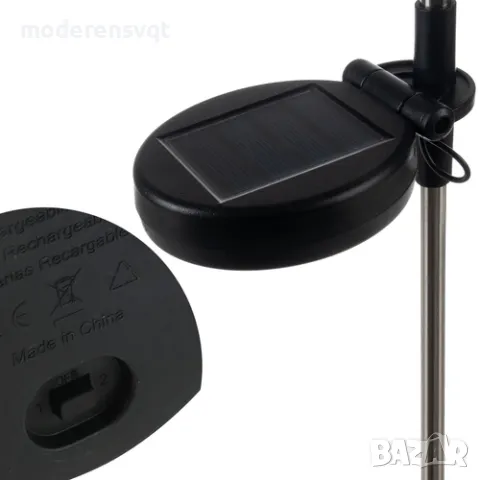 Соларна градинска лампа глухарче - комплект от 2 бр., снимка 6 - Соларни лампи - 49932453