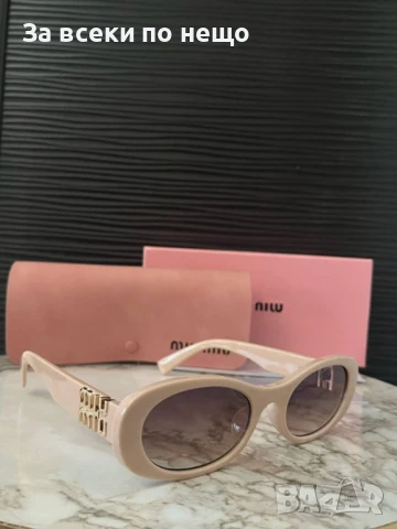 Miu Miu Слънчеви Очила С UV400 Защита С Калъф, Кърпа И Сертификат - 4 Модела 😎🕶 Код VF4, снимка 2 - Слънчеви и диоптрични очила - 50980254