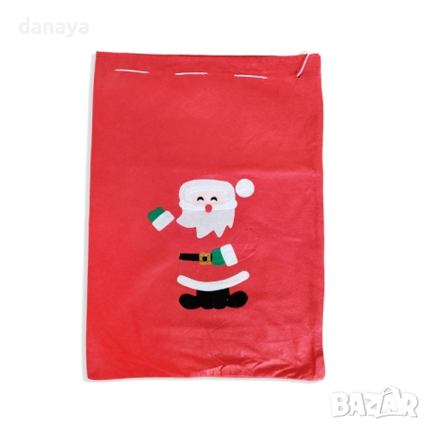 6268 Торба на Дядо Коледа чувалче за подаръци, 70x50cm, снимка 4 - Други - 52399172