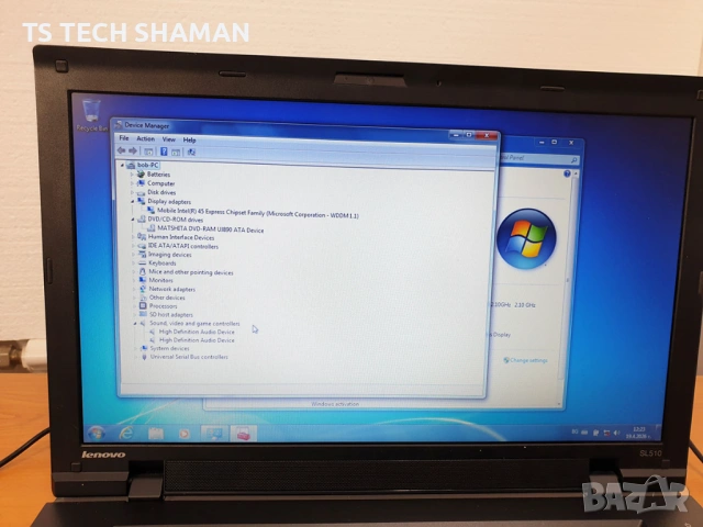 ⭐Продавам ретро лаптоп класика Lenovo ThinkPad SL510 с Windows 7.⭐, снимка 4 - Антикварни и старинни предмети - 54270065