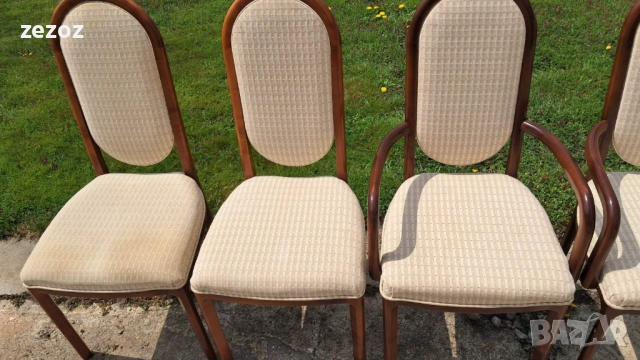 Столове трапезни орех- 6 бр. №058, снимка 4 - Столове - 54250595