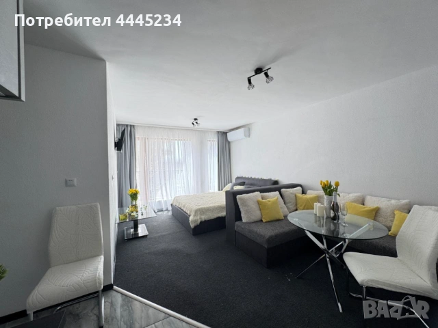 Отдава се под наем за първи път! Стилно дизайнерско студио 46 м² в Несебър, Черно море 3 БЕЗ КОМИСИО, снимка 2 - Стаи под наем - 54248686