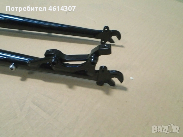 Вилка - Disc Tange Cromo Steel fork black 1-1.1/8” , снимка 1