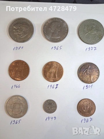 Стари монети от различни държави, снимка 4 - Нумизматика и бонистика - 53368591